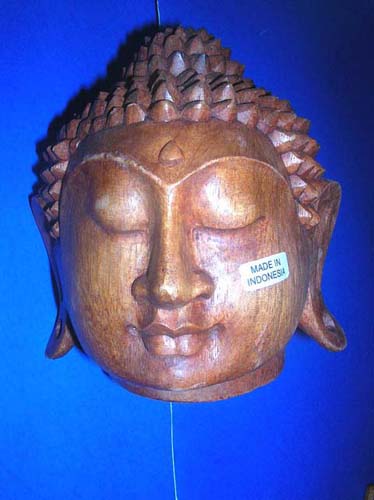  suar wood buddha head