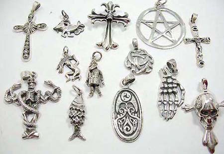 gothic celtic sterling silver pendants jewelry