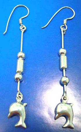  jewelry for sea life lover thai sterling silver earring on french wire