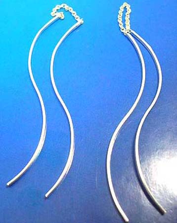  925. silver sterling ear threader / earring thread strings
