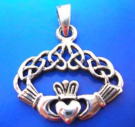  sterling silver pendant two hand holding heart