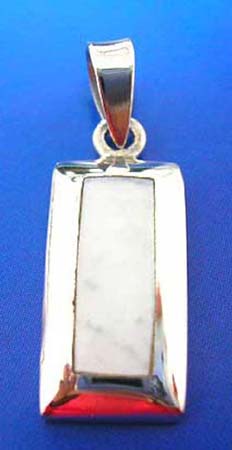  sterling silver pendant , white mother of pearl seashell