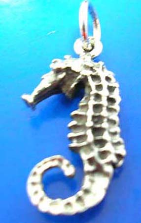  animal life sea horse pendant made of 925. sterling silver