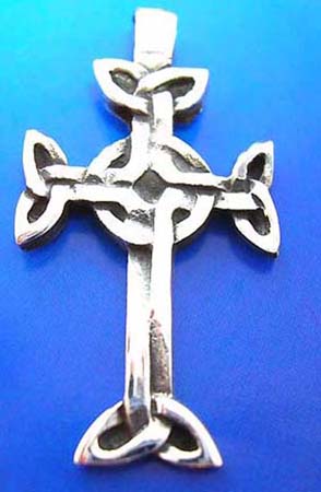  celtic cross sterling silver pendant