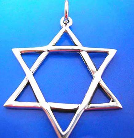  the peace symbol, double triangle sterling silver 925 thailand made pendant