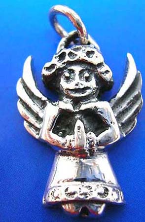 holy angel figure thai silver pendant sterling 925