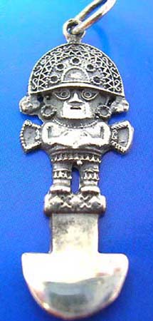  hat-on man on stand figure thai silver pendant sterling 925
