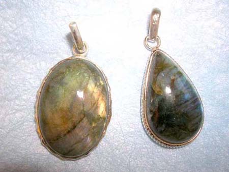 labradorite stone pendant silver group