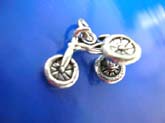 sterling silver 925 Thailand made pendant in  traditional 3-wheel bicycle design 